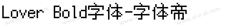 Lover Bold字体字体转换